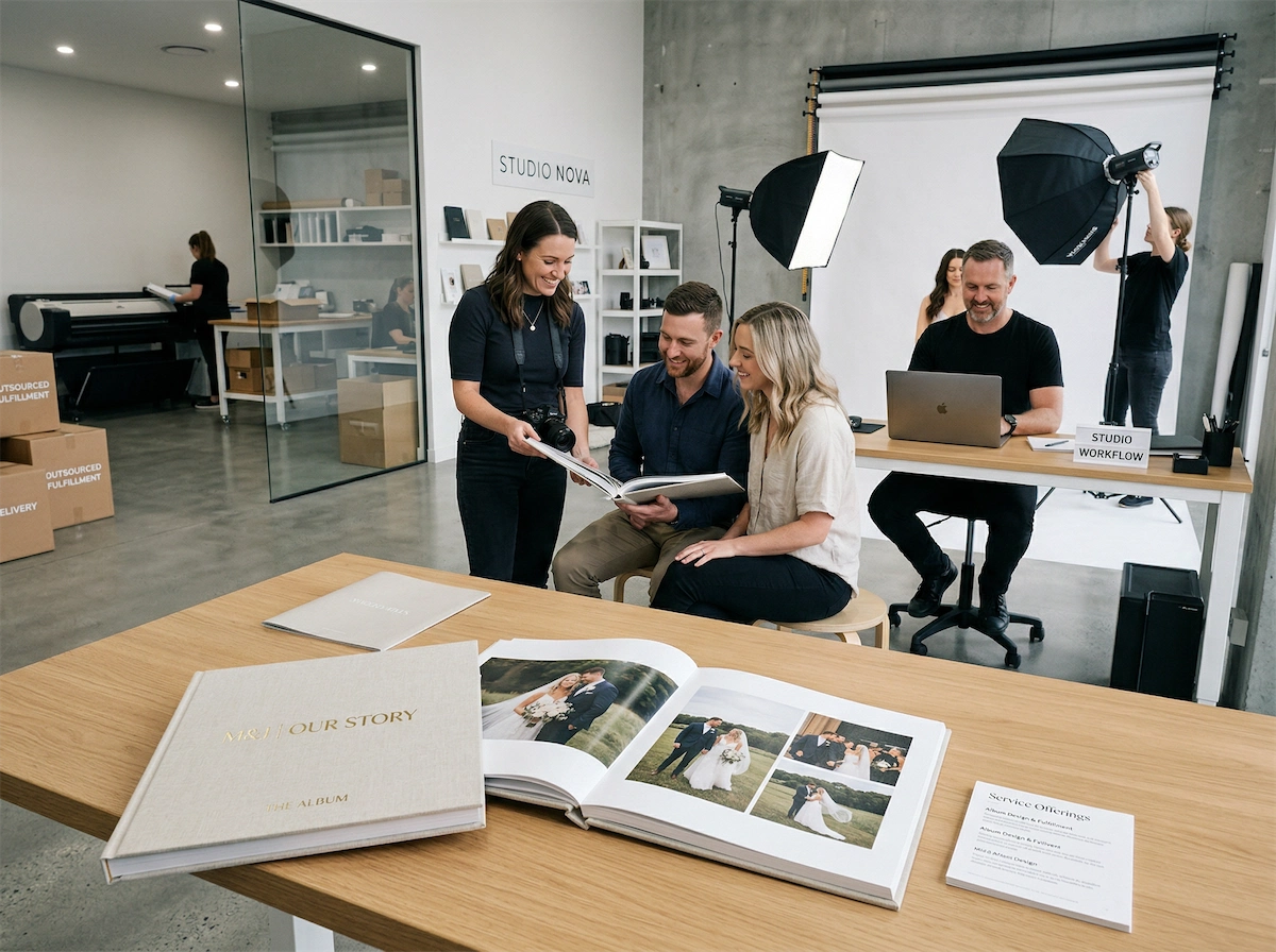 Удобное партнёрство фотостудии с Momentbook